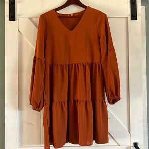 Burnt orange dress size small